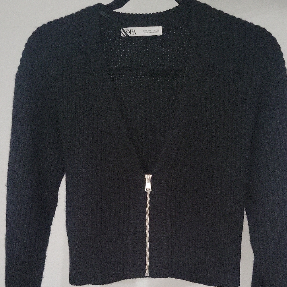 Zara Black Knit Sweater